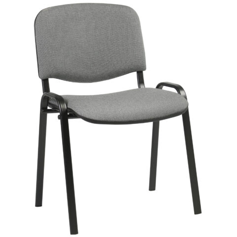 Klienditool ISO, 54,5×42,5xH82cm, iste: kangas, värvus: hall, raam: must Klienditoolid ISO