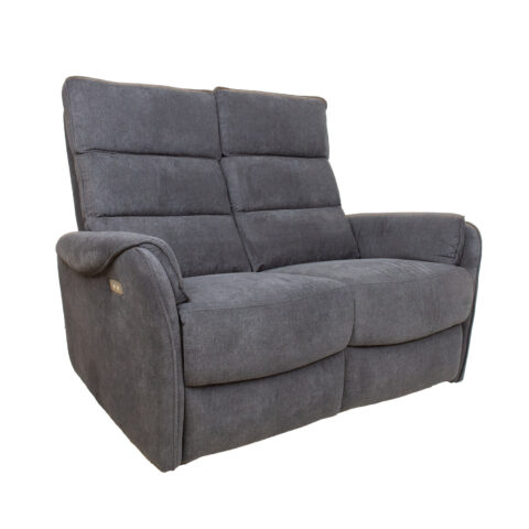 Diivan BOWERS 2-kohaline elektriline recliner 135x98xH109cm, sinakashall Diivanid Diivanid
