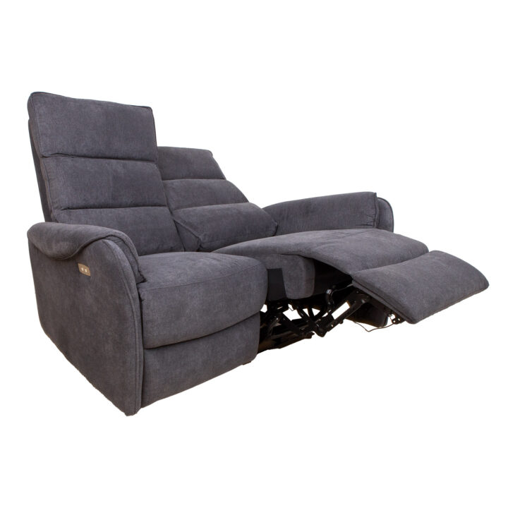 Diivan BOWERS 2-kohaline elektriline recliner 135x98xH109cm, sinakashall Diivanid Diivanid