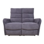 Diivan BOWERS 2-kohaline elektriline recliner 135x98xH109cm, sinakashall Diivanid Diivanid