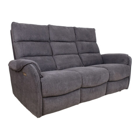 Diivan BOWERS 3-kohaline elektriline recliner 187x98xH109cm, sinakashall Diivanid Diivanid
