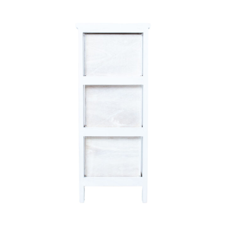 Kummut MIHKLI 3-sahtliga 26x32x63cm, valge Esik ja Garderoob