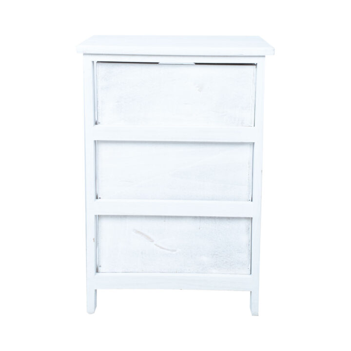 Kummut MIHKLI 3-sahtliga 40x29x58cm, valge Esik ja Garderoob