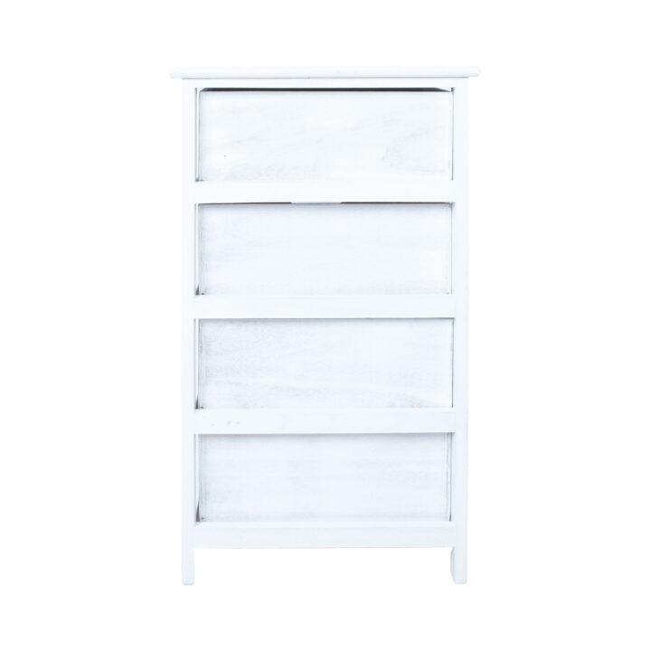 Kummut MIHKLI 4-sahtliga 40x29x73cm, valge Esik ja Garderoob