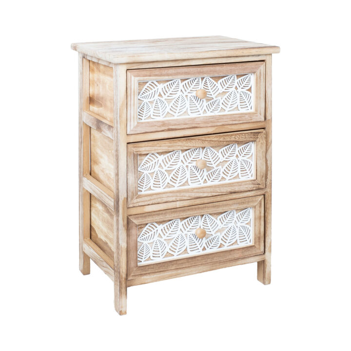 Kummut KASEKE 3-sahtliga 40x29x58cm, naturaalne Esik ja Garderoob