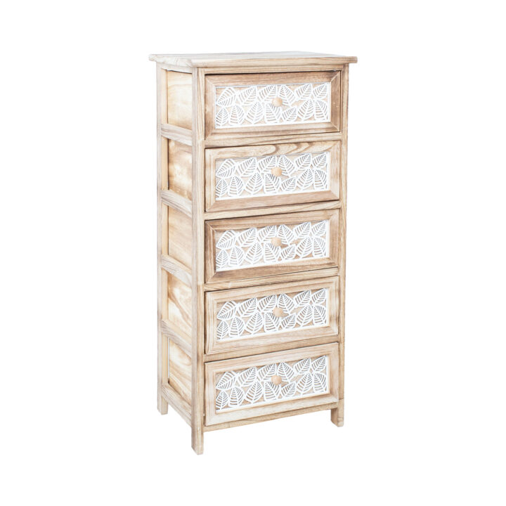 Kummut KASEKE 5-sahtliga 40x29x90cm, naturaalne Esik ja Garderoob