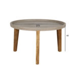 Abilaud SANDSTONE D73xH48cm, pruunikas komposiitkivi, puidust jalad Aiadiivanid ja komplektid Betoon ja kivi G4y