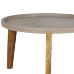 Abilaud SANDSTONE D73xH48cm, pruunikas komposiitkivi, puidust jalad Aiadiivanid ja komplektid Betoon ja kivi G4y