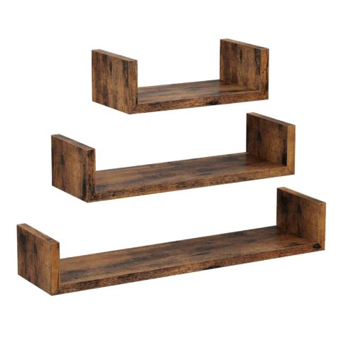 Seinariiulite komplekt 30x15x10cm/ 45x15x10cm/ 60x15x10cm antiikne Kandikud