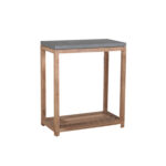 Riiul SANDSTONE 57x28xH65cm, hall fiibertsement, puidust raam Riiulid Betoon ja kivi G4y