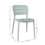 Tool MANGO 42,5×53,5xH79cm, rohekashall plastik Aiatoolid ja aiapingid