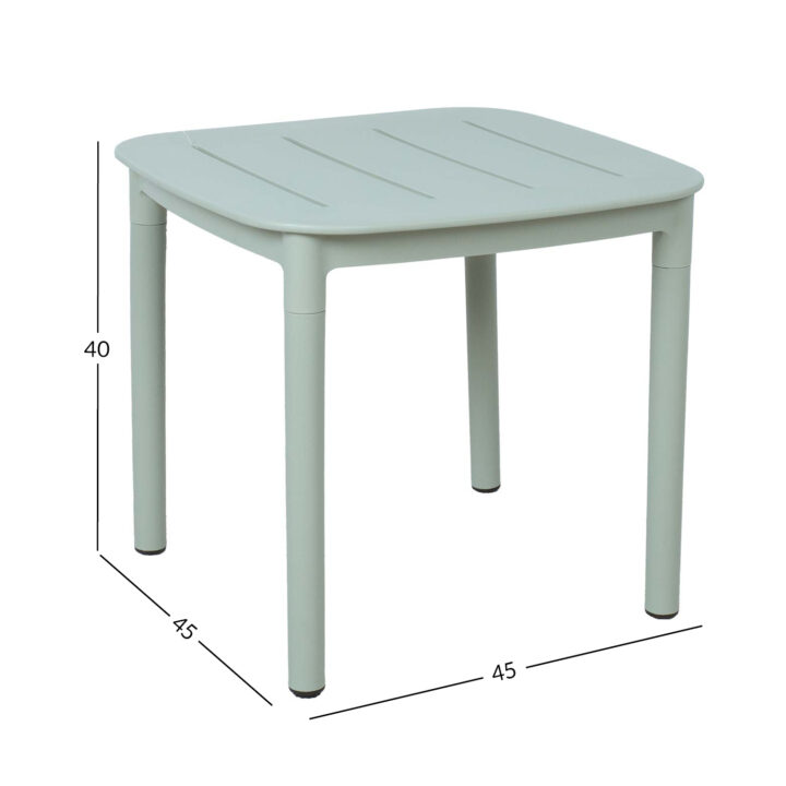 Laud MANGO 45x45xH40cm, rohekashall plastik Aialauad
