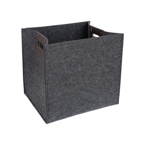 Kast MAX FELT-1, 40x32xH37cm, tumehall vilt, käepidemetega Esik ja Garderoob Kangast karbid