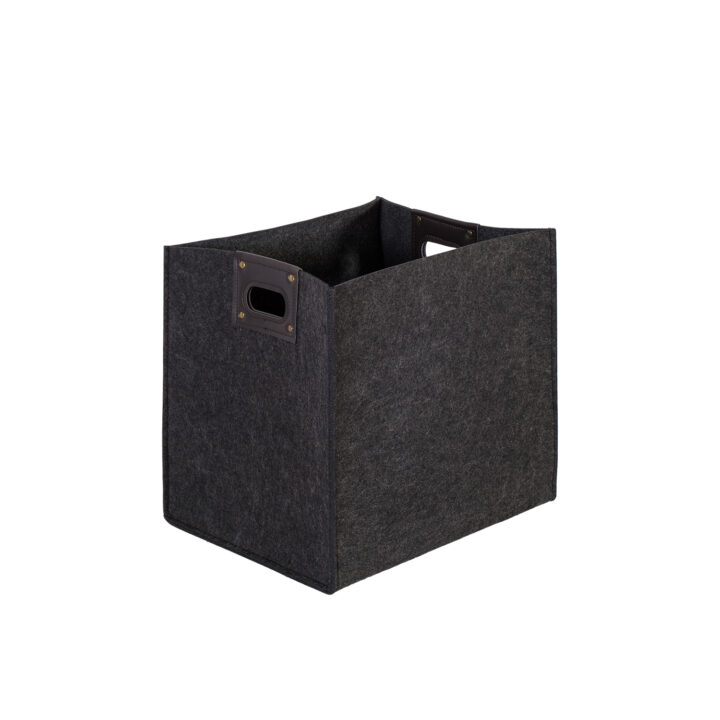 Kast MAX FELT-3, 32x25x32cm, tumehall vilt, käepidemetega Esik ja Garderoob Kangast karbid