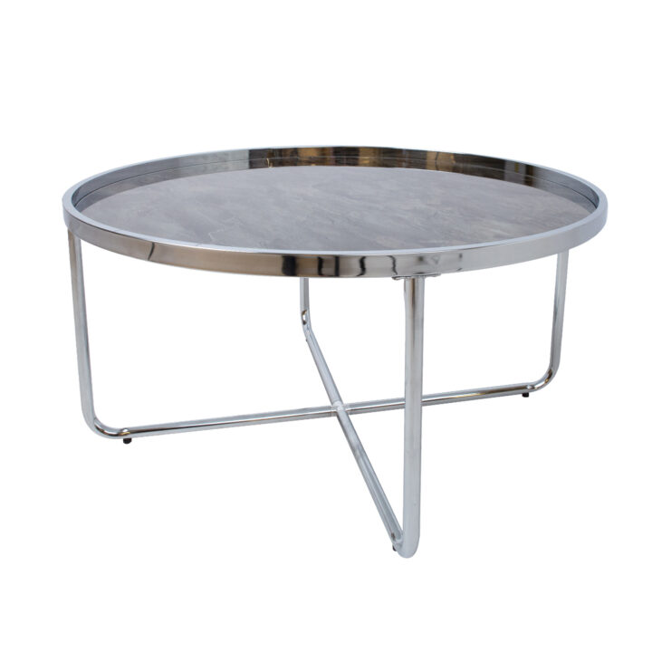 Diivanilaud ASTOR D80xH40cm, hall, klaas, terasjalad Diivanilauad ja abilauad Diivanilauad ja abilauad