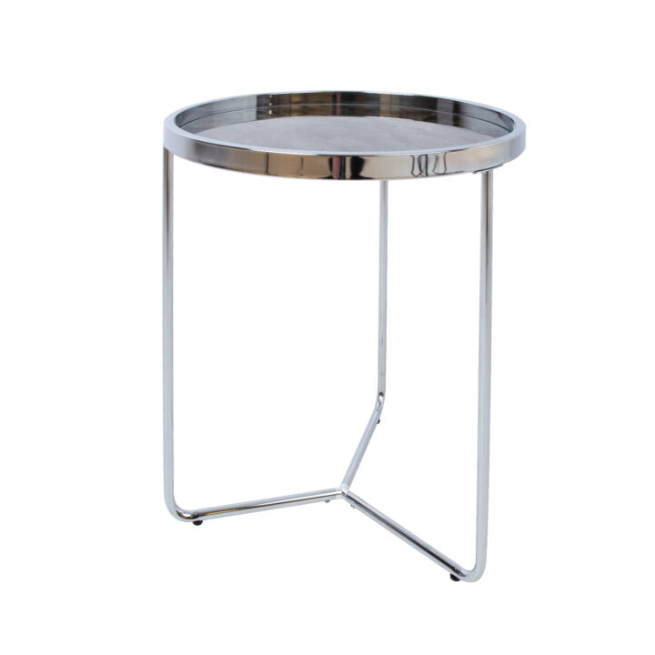 Abilaud ASTOR D45xH49cm, hall, klaas, terasjalad Diivanilauad ja abilauad Diivanilauad ja abilauad