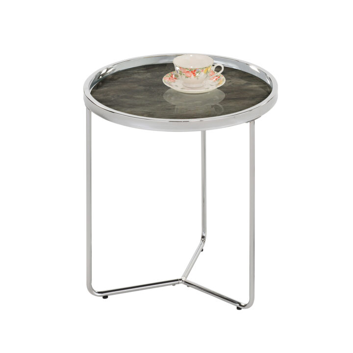 Abilaud ASTOR D45xH49cm, hall, klaas, terasjalad Diivanilauad ja abilauad Diivanilauad ja abilauad