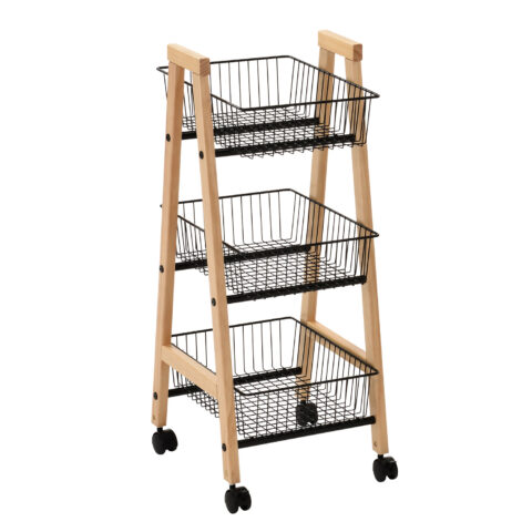 Riiul BREN must, 32x37xH81cm, täispuit, teras Esik ja Garderoob Esikumööbel