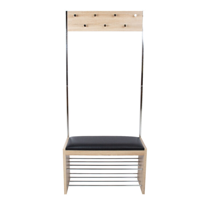 Esikuriiul BENO 79x32xH178cm helepruun, teras, laminaatplaat Esik ja Garderoob Esikumööbel