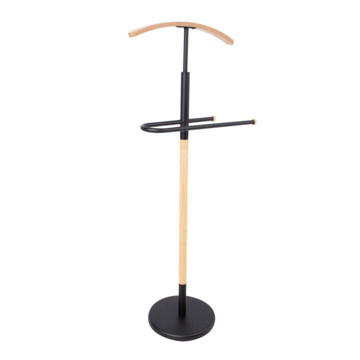 Ülikonnastange GLADE 47x28xH120cm must, teras, puit Esik ja Garderoob H04-200 Riidestanged ja nagid