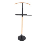 Ülikonnastange GLADE 47x28xH120cm must, teras, puit Esik ja Garderoob H04-200 Riidestanged ja nagid