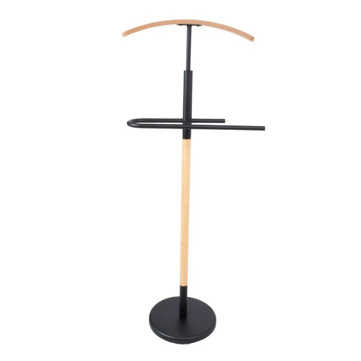 Ülikonnastange GLADE 47x28xH120cm must, teras, puit Esik ja Garderoob H04-200 Riidestanged ja nagid