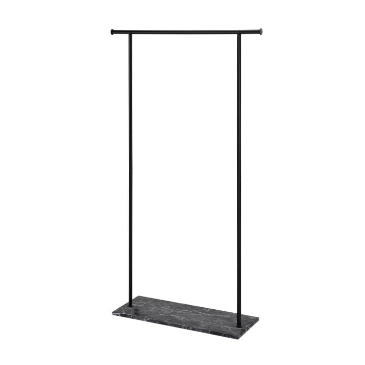 Stange FRANY 96x30xH162cm must, teras, laminaatplaat Esik ja Garderoob H04-200 Riidestanged ja nagid