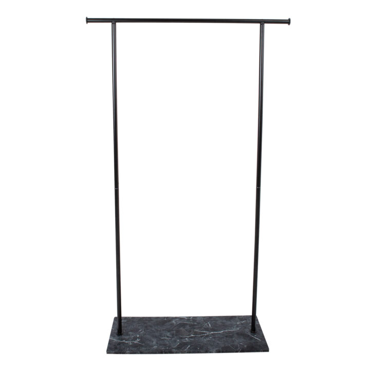 Stange FRANY 96x30xH162cm must, teras, laminaatplaat Esik ja Garderoob H04-200 Riidestanged ja nagid