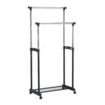 Stange FRY 83x43xH93,5-168cm, must/ kroom Esik ja Garderoob H04-200 Riidestanged ja nagid