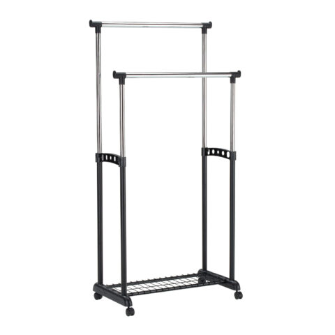Stange FRY 83x43xH93,5-168cm, must/ kroom Esik ja Garderoob H04-200 Riidestanged ja nagid