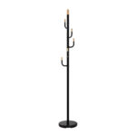 Põrandanagi GLADE D28xH174cm must, teras, puit Esik ja Garderoob H04-200 Riidestanged ja nagid