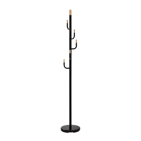 Põrandanagi GLADE D28xH174cm must, teras, puit Esik ja Garderoob H04-200 Riidestanged ja nagid