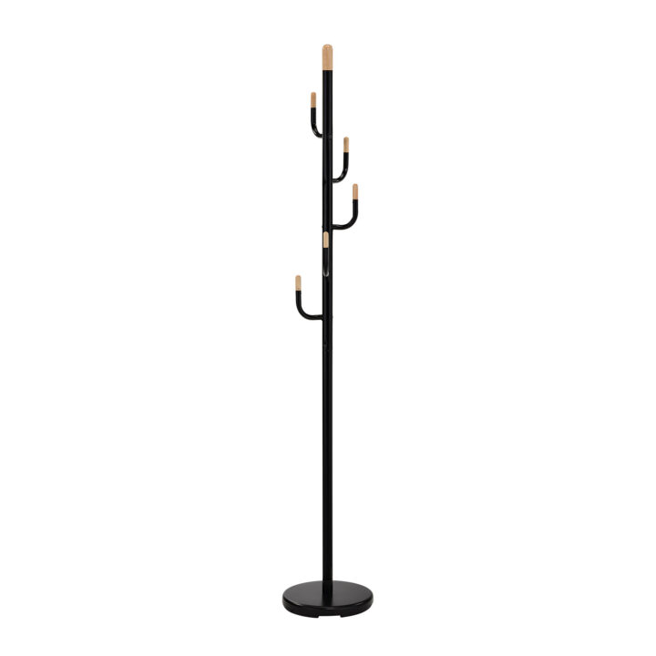 Põrandanagi GLADE D28xH174cm must, teras, puit Esik ja Garderoob H04-200 Riidestanged ja nagid