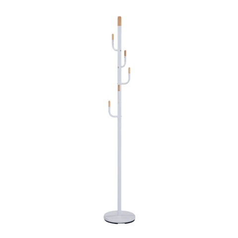 Põrandanagi GLADE D28xH174cm valge, teras, puit Esik ja Garderoob H04-200 Riidestanged ja nagid