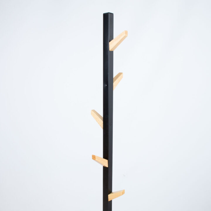 Põrandanagi FOREST D28xH177cm, must/naturaalne Esik ja Garderoob Esikumööbel