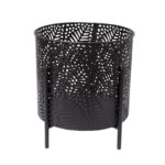 Lillepotiümbris CHIA D25xH28cm, must Rõdumööbel