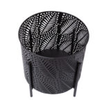Lillepotiümbris CHIA D25xH28cm, must Rõdumööbel