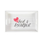 Kandik jalgadega SWEET HOME, 48x32xH24cm, valge puit Köögitarbed Köögitarbed