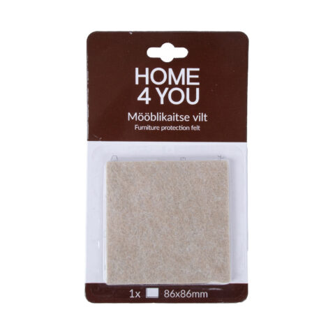 Mööblikaitse vilt 86x86mm x 1tk, beez Mööblivildid Mööblivildid