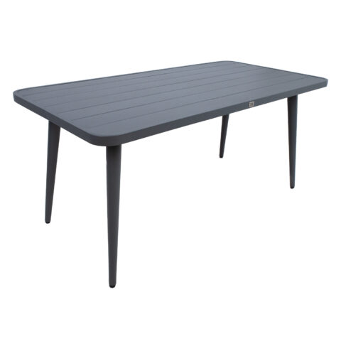 Laud WALES 160x80xH75,5cm, tumehall, alumiinium Aialauad Aialauad