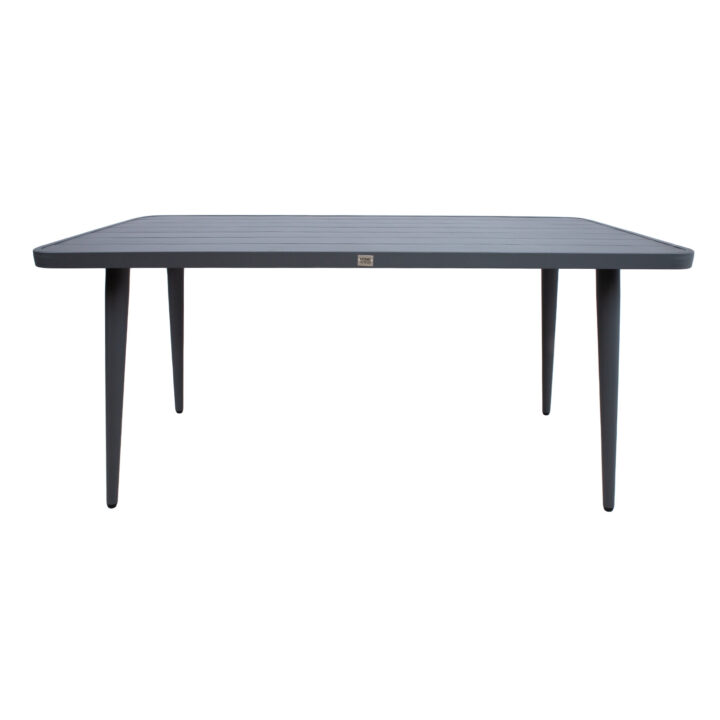 Laud WALES 160x80xH75,5cm, tumehall, alumiinium Aialauad Aialauad