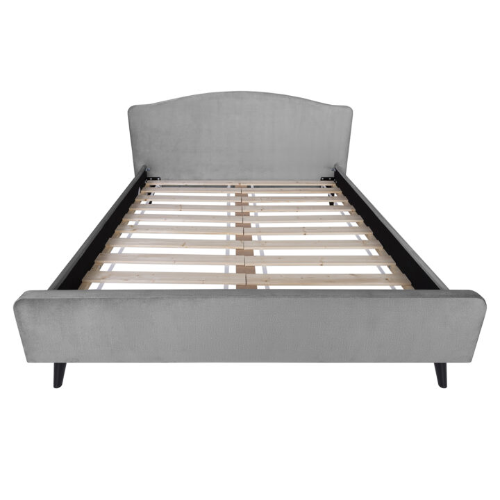 Voodi LAURA 160x200cm, helehall Magamistuba H03-100 Voodid