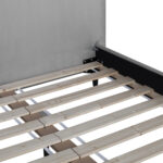 Voodi LAURA 160x200cm, helehall Magamistuba H03-100 Voodid