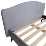 Voodi LAURA 160x200cm, helehall Magamistuba H03-100 Voodid