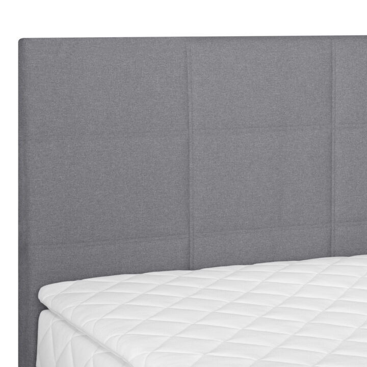 Kontinentaalvoodi LEVI 120x200cm, madratsiga, hall, 123x210xH114,5cm Magamistuba H03-100 Voodid