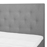 Kontinentaalvoodi LEONI 160x200cm, madratsiga, hall, 162x210xH121cm Magamistuba H03-100 Voodid