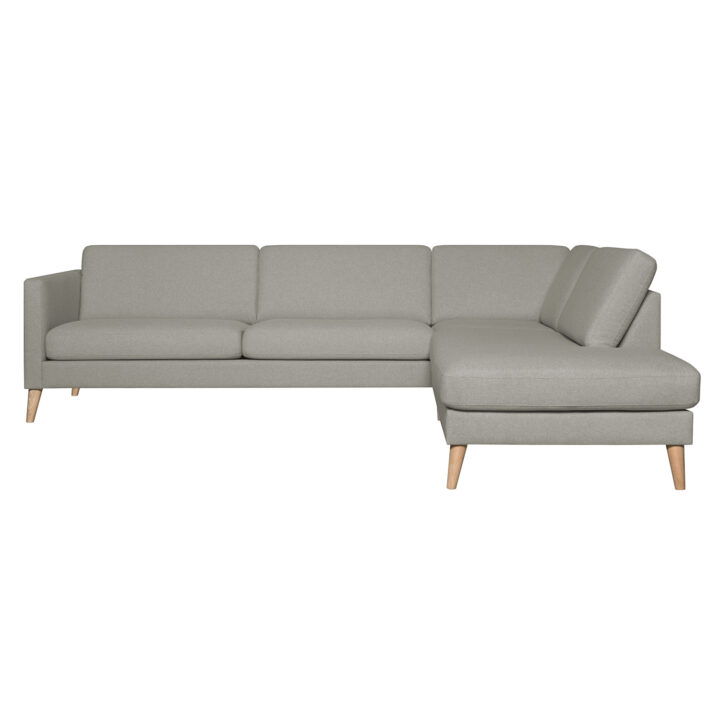 Nurgadiivan LINNEA PN helehall, 276×90/218xH80cm Diivanid Diivanid