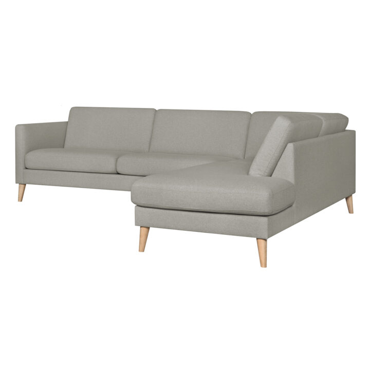 Nurgadiivan LINNEA PN helehall, 276×90/218xH80cm Diivanid Diivanid