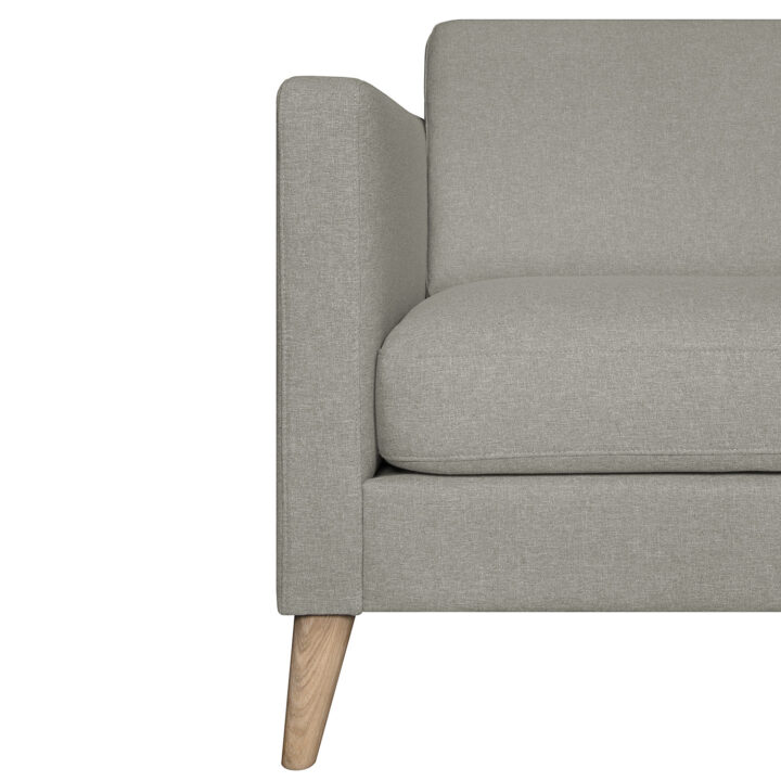 Nurgadiivan LINNEA PN helehall, 276×90/218xH80cm Diivanid Diivanid