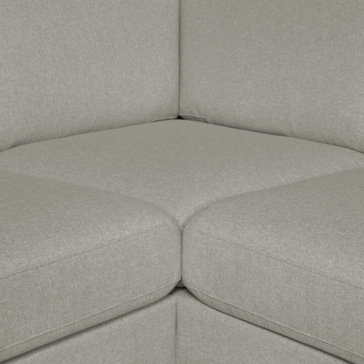 Nurgadiivan LINNEA PN helehall, 276×90/218xH80cm Diivanid Diivanid